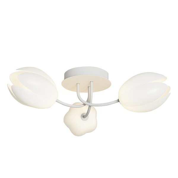 Tulips Flowers G9 14W White Minimalist Ceiling Lights Chandelier - Image 10