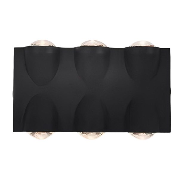 Up and Down Light LED Waterproof Black Modern Wall Lamp Wall Washer Light - Image 12