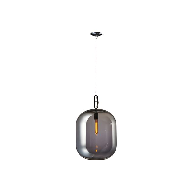 Sleek Industrial Glass Can LED Pendant Light - Image 9