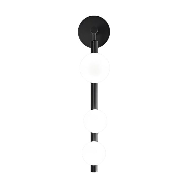 Simple 3 Glass Balls G9 Electroplating Metal Modern Wall Light Fixture - Image 4