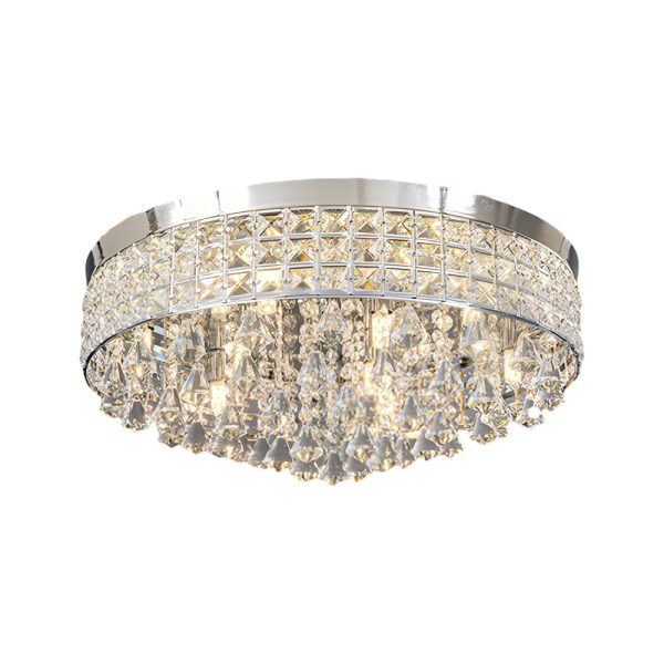 19'' Round Crystal Pendants LED Ceiling Lights Fixture Ceiling Lamp - Image 11