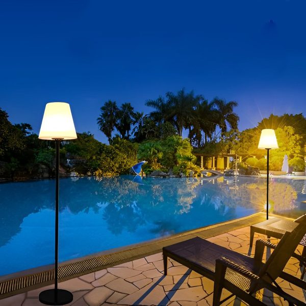 60 inch Modern App Control Outdoor LED Solar Floor Lamp - Image 4