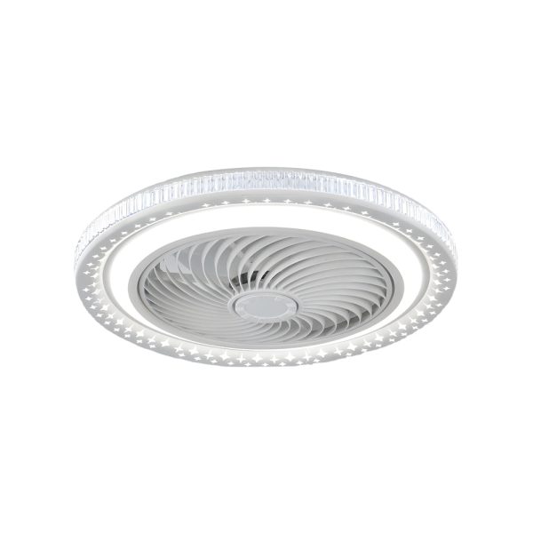 19.7" Bladeless Ceiling Fan with LED Light and Remote - Image 8