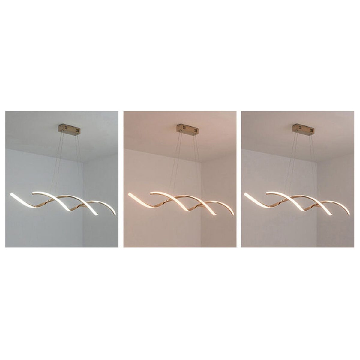 Modern Minimalist Strip Curve Island Light LED Chandelier - Image 18