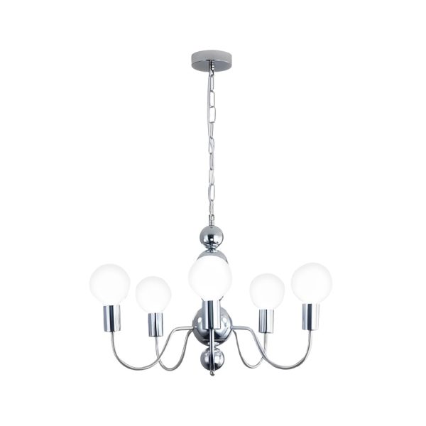 Iron Electroplating Glass Ball Shade Minimalist French Style Chandelier - Image 14