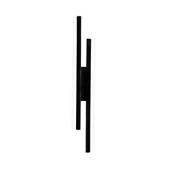 Modern 2-Light Linear LED Wall Lamp with 3-Step Dimming - Black/Gold Wall Sconce - Image 9
