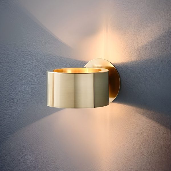 Circular Up and Down Lights Gold Nordic Wall Lamp Wall Sconce Lighting - Image 6