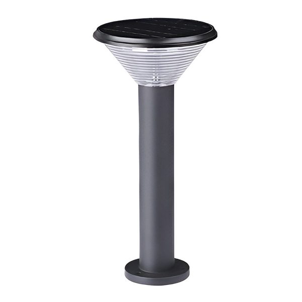 Round Light Control Induction Black Modern Outdoor Solar Pathway Lights - Image 12