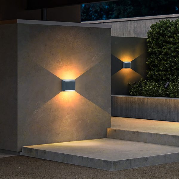 Modern Minimalist Waterproof LED Wall Light for Outdoor Villa Courtyard Garden - Image 2