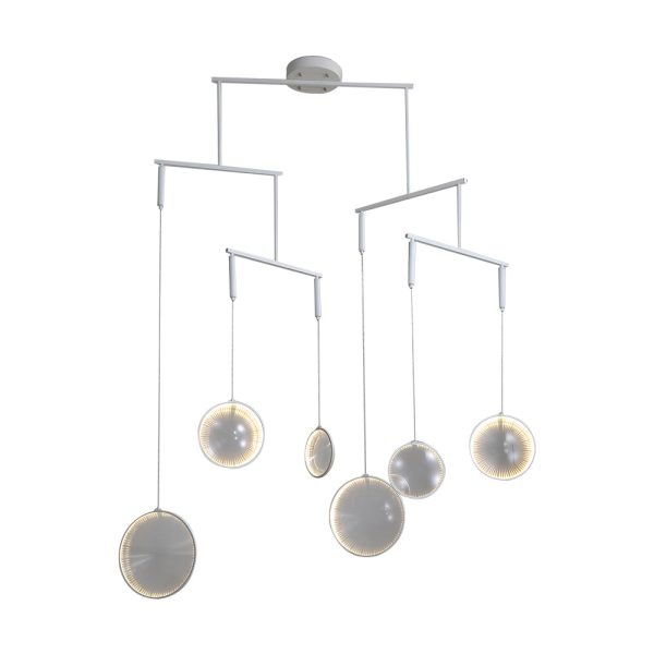 3/6/9-Light White Focus LED Chandelier - Image 7
