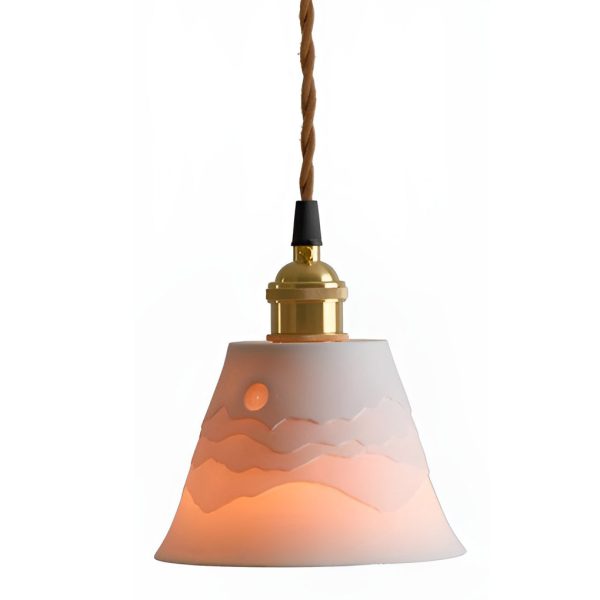 Mountains Shadow Ceramic LED Nordic Island Lights Pendant Light Wall Lamp - Image 10