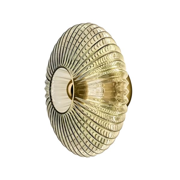 Round Striped Glass LED Post-Modern Wall Lights Fixture Wall Sconce Lighting - Image 5
