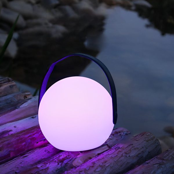 6 inch Portable RGB Sphere Table Lamp Colorful Ambient Lights - Image 2