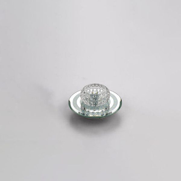 Minimalist Light Luxury Crystal Round Spotlight LED Flush Mount Ceiling Light - Image 19