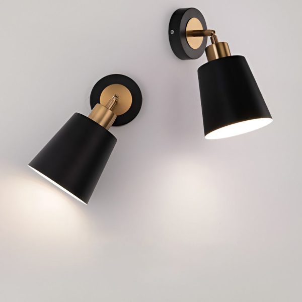 LED 3 Step Dimming Black Nordic Adjustable Wall Sconce Light Wall Lamp - Image 6