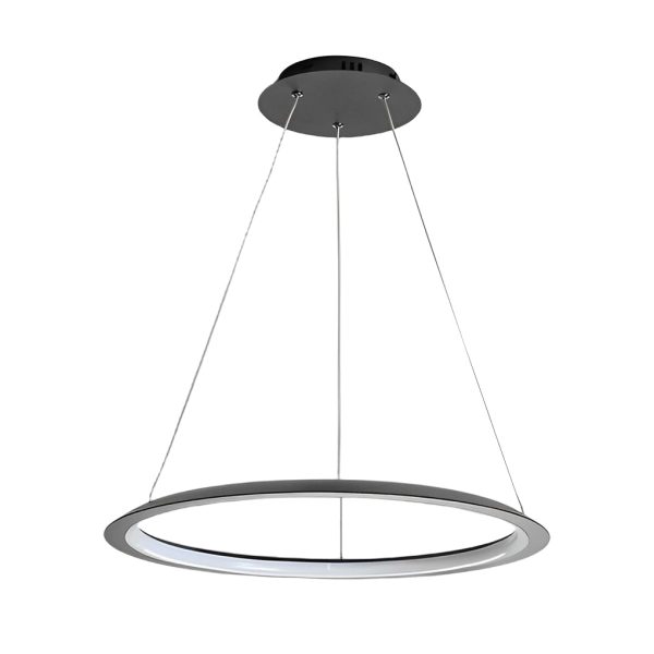 Minimalist Round LED Stepless Dimming Nordic Chandelier Hanging Lamp - Image 8