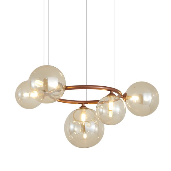 5/7/9-Light Glass Ball Circular Contemporary Chandelier with 3 Step Dimming - Image 23