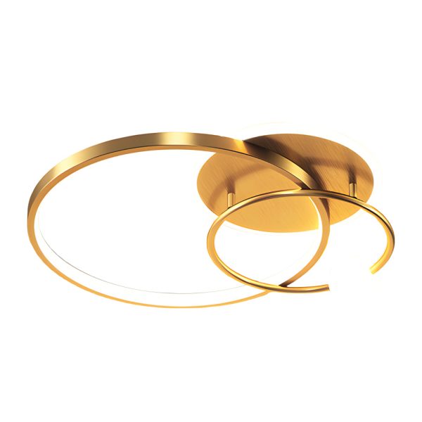 Multi-circle LED Flush Ceiling Light - Gold/Balck/White - Image 6
