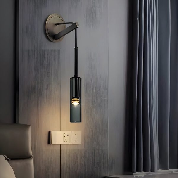 Nordic Copper Finish Wall Lights with Suspending Cord Stairway Wall Mounted Sconce - Image 2