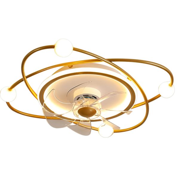 Creative Intelligent Mute Stepless Dimming LED Nordic Ceiling Fan Light - Image 9