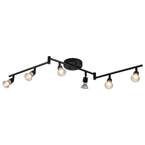 Adjustable Iron GU10 Bulb Black Nordic Ceiling Lights Flush Mount Lighting - Image 9