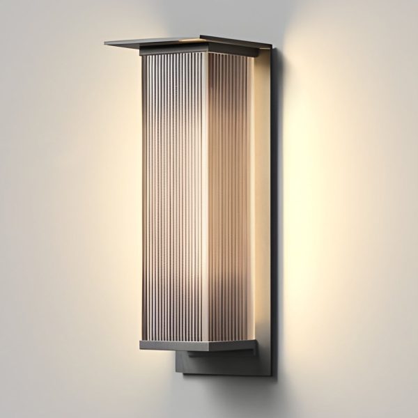 Rectangular Waterproof LED 3w Modern Outdoor Solar Wall Sconces Lighting - Image 6