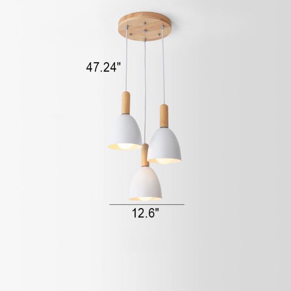 Nordic Minimalist Macaron Solid Color 1/3-Light Chandelier - Image 19