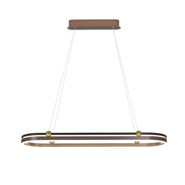 Oval Ring Aluminum Simple Modern Dining Room Chandeliers Hanging Lamp - Image 10