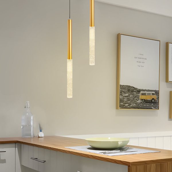 Elongated Cylinder Bubbles Shade 3 Step Dimming Ins Modern Pendant Lights - Image 2