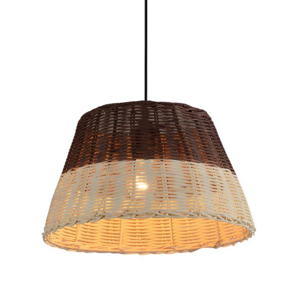 Retro Rattan Industrial Style Chandelier Pendant Light Hanging Lamp - Image 6