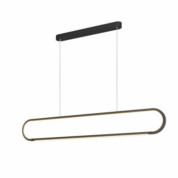 Minimalist Strip Stepless Dimming LED Modern Chandelier Hanging Lamp - Image 12