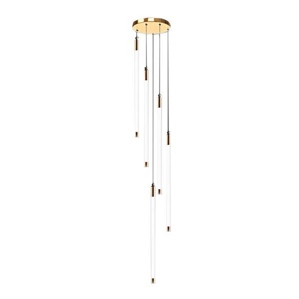 Spiral Creative Long Strip LED Modern Duplex Staircase Chandelier Light - Image 18