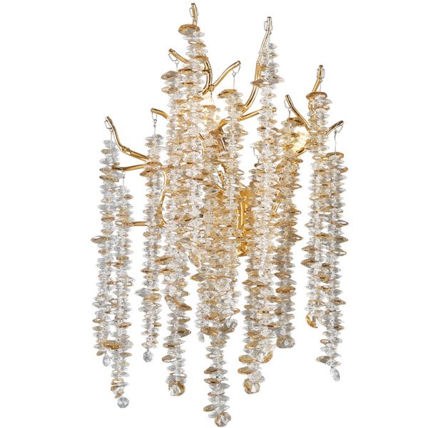 Modern Light Luxury Tree Branch Crystal 3-Light Wall Sconce Lamp - Image 8