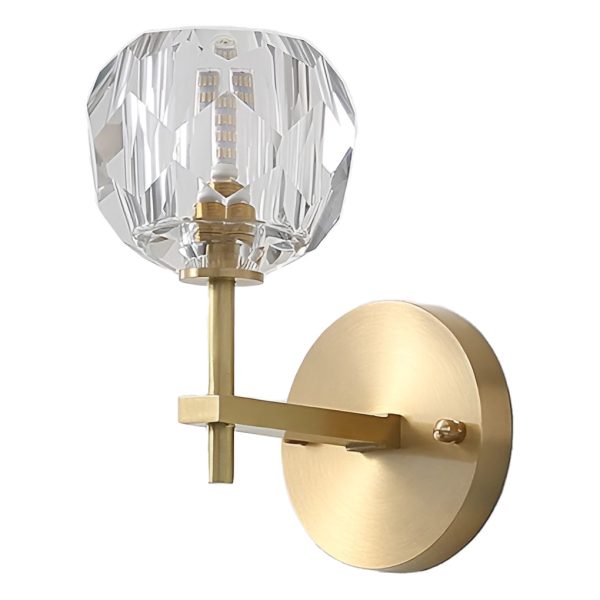 Ball-shaped LED Crystal Gold Postmodern Plug in Sconce Lighting Wall Lamp - Image 13