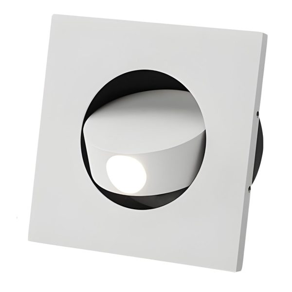 Round Square Adjustable 3W LED Recessed Nordic Wall Lamp Sconce Lighting - Image 13