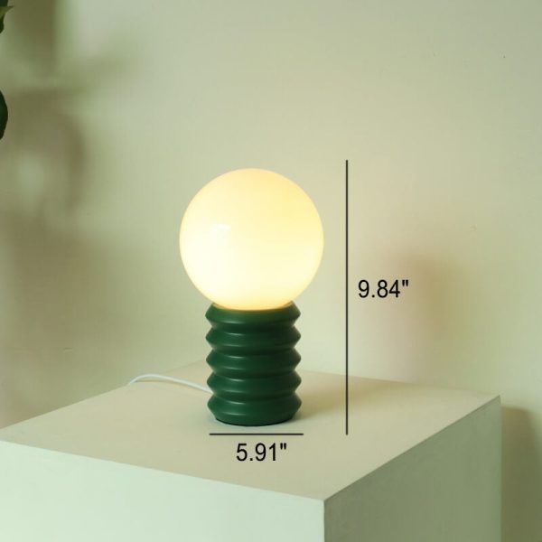 Vintage Orange Solid Glass 1-Light Table Lamp - Image 10