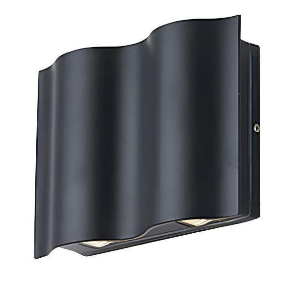 Arc Waterproof Wave Wall Sconces Outdoor Cool LED Up and Down Wall Mounted Lights - Image 9