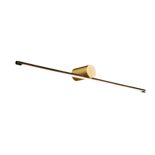 Modern Two-Tone Bathroom Vanity Light with Cylinder Fixture and Linear Bar - Image 8