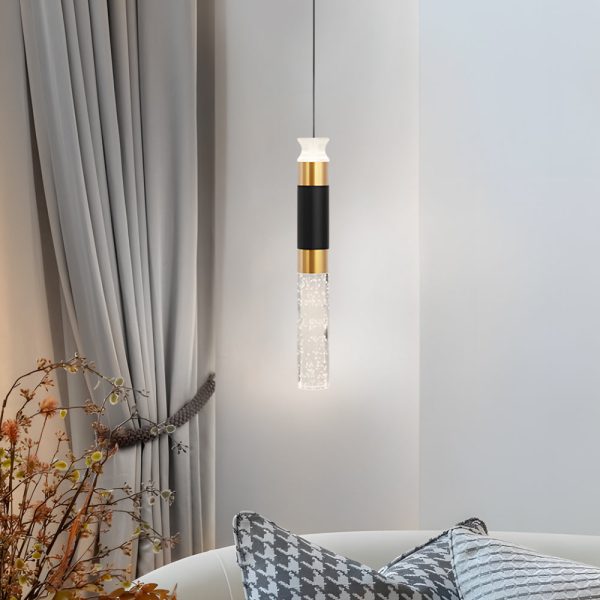 Cylinder Creative Three Step Dimming Modern LED Pendant Lights Hanging Lamp - Image 2