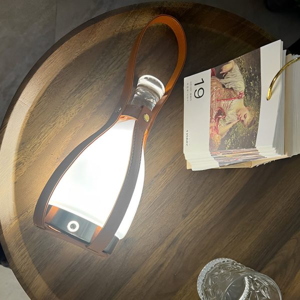 Modern Mid-century Cordless Lantern Table Lamp - Image 2