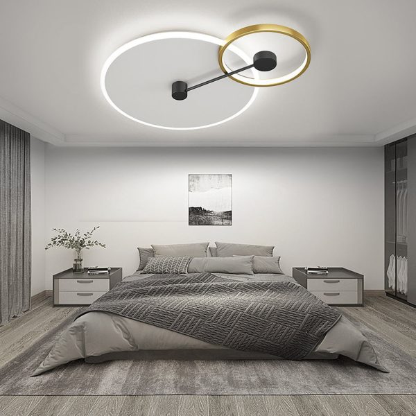Geometrical Circles Dimmable LED Modern Flush Mount Ceiling Lights Pendant - Image 2
