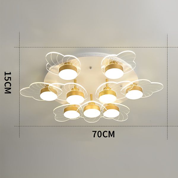 Acrylic Flower Design LED Nordic Ceiling Light Flush Mount Lighting - Image 8