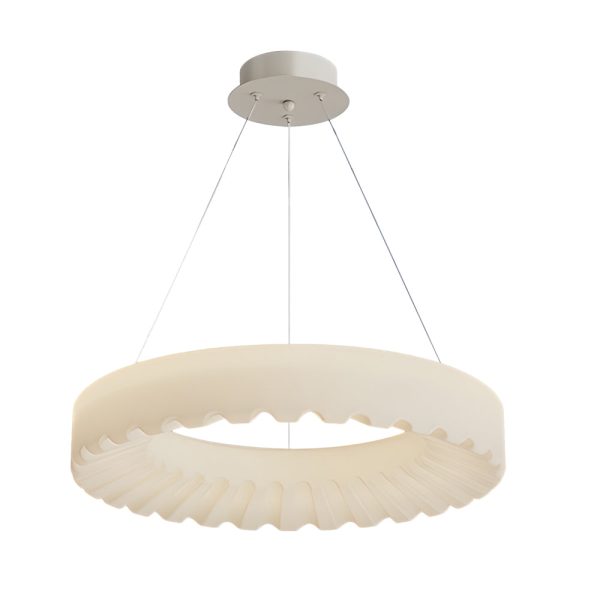 Simple Circle Clouds Ring Three Step Dimming LED Modern Chandelier - Image 6