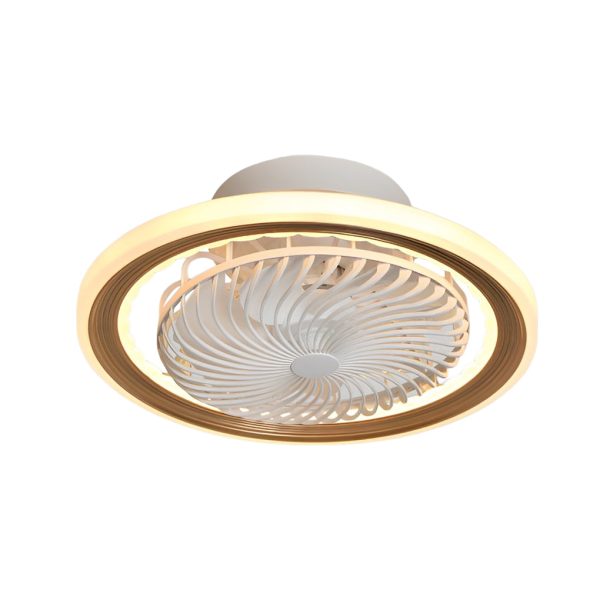 Round Mute Timing LED 3 Step Dimming Adjustable Bladeless Ceiling Fans - Image 8