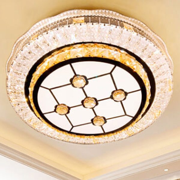 Nordic Light Luxury Round Design Multi-Style LED Flush Mount Light - Image 7