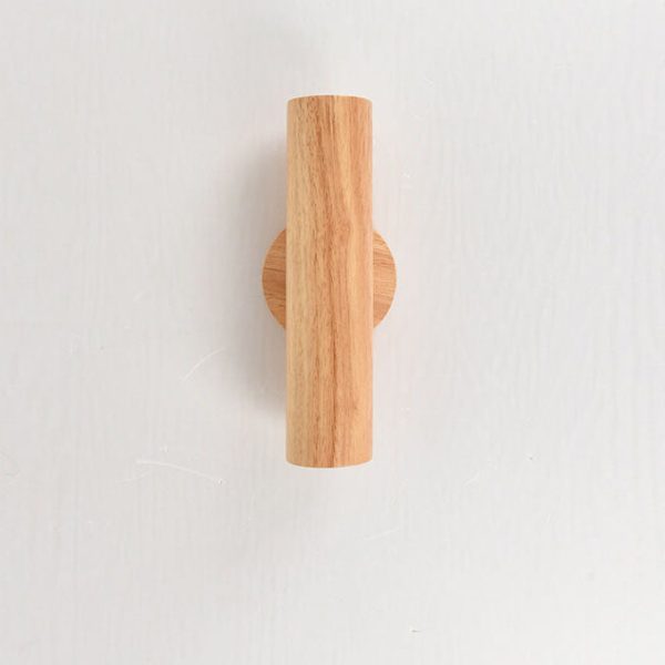 Modern Simple Warm Solid Wood Strip Double Head LED Wall Sconce Lamp - Image 14