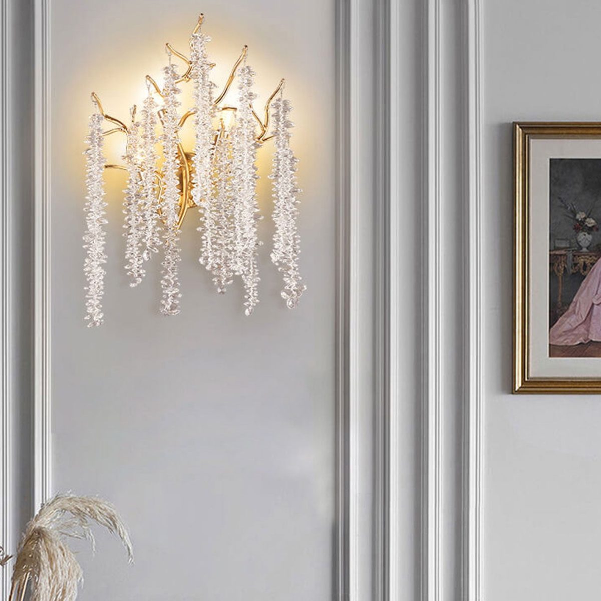 Modern Light Luxury Tree Branch Crystal 3-Light Wall Sconce Lamp - Image 17