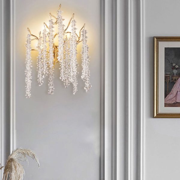 Modern Light Luxury Tree Branch Crystal 3-Light Wall Sconce Lamp - Image 17