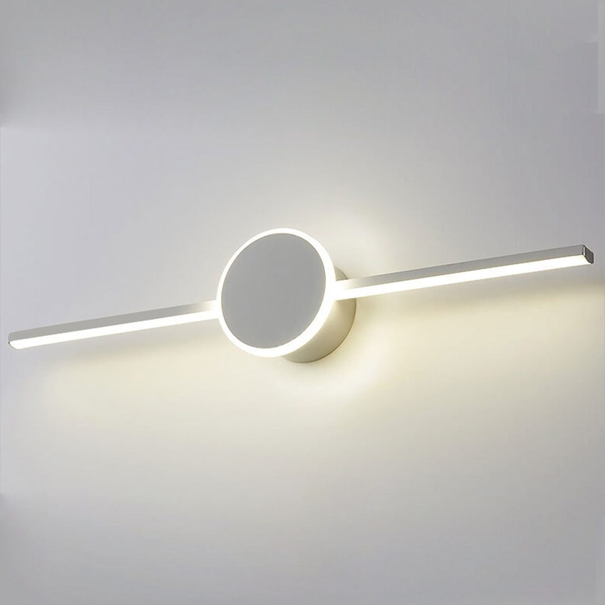 Nordic Minimalist Long Disc LED Vanity Light Wall Sconce Lamp - Image 12