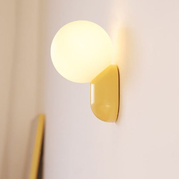 Macaron Cream Style Resin Glass Ball 1-Light Wall Sconce Lamp - Image 18